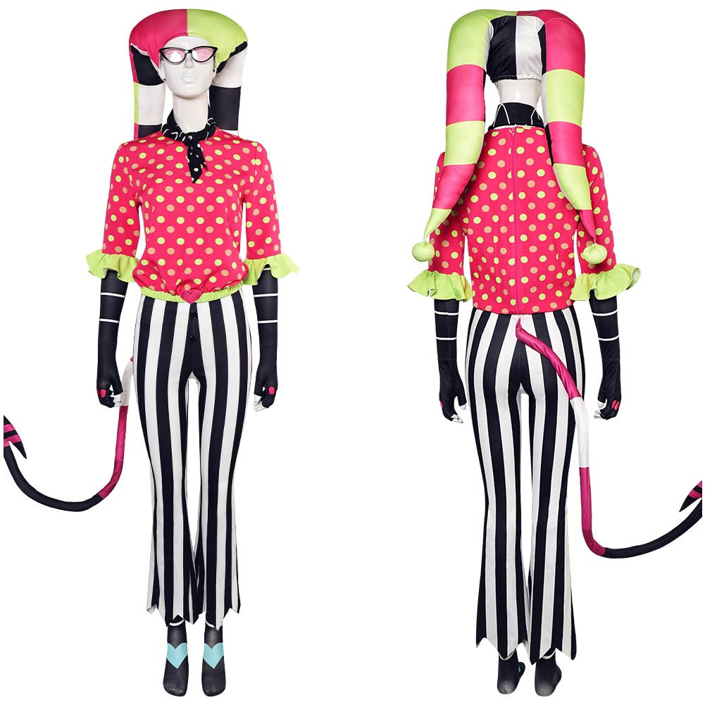 Helluva Boss 2 Fizzarolli Tenue Rouge à Pois Cosplay Costume