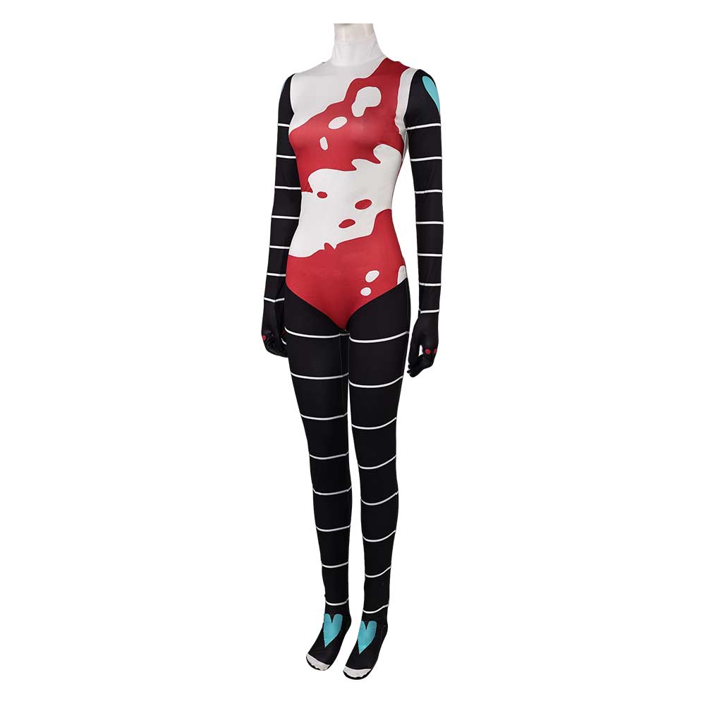 Helluva Boss Fizzarolli Combinaison Rouge Cosplay Costume