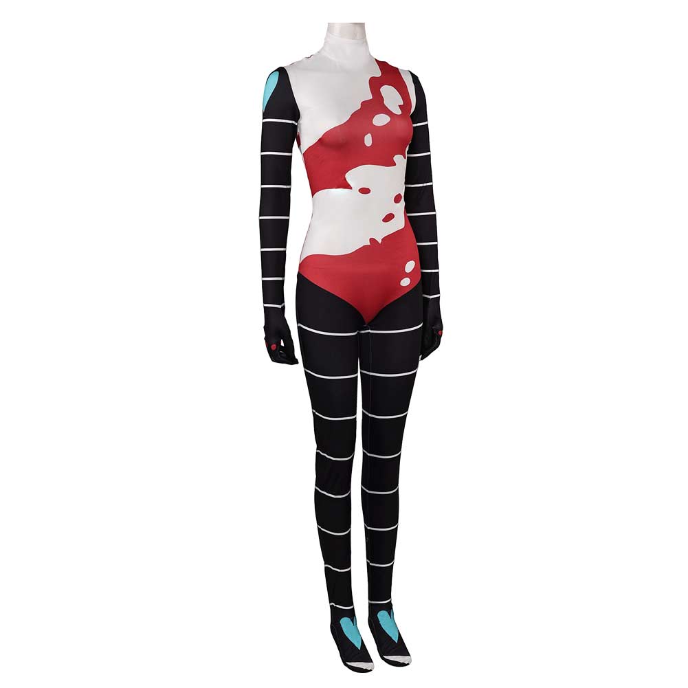 Helluva Boss Fizzarolli Combinaison Rouge Cosplay Costume