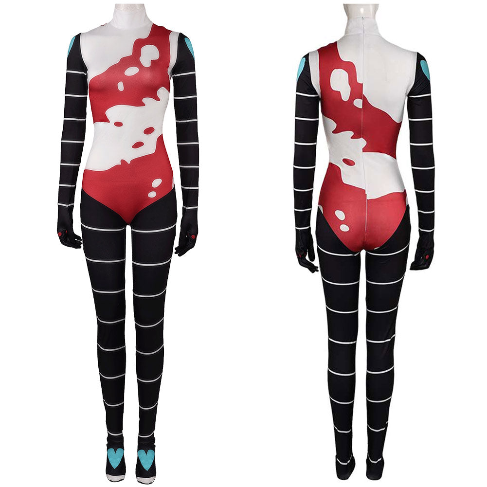 Helluva Boss Fizzarolli Combinaison Rouge Cosplay Costume