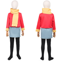 Hilda Tenue Rouge et Bleue Cosplay Costume
