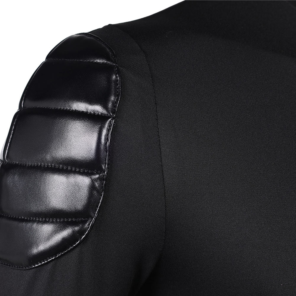 Homme Les Bad Guys 2(2025) M. Loup Tenue Noire avec Cape Cosplay Costume