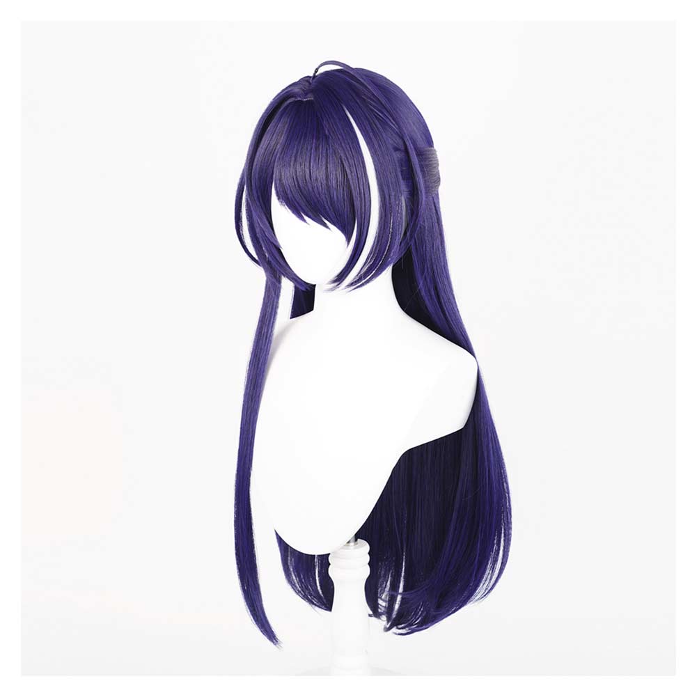 Honkai: Star Rail Acheron Bleu Foncé Cosplay Perruque