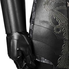 House of The Dragon Daemon Targaryen Combattant Tenue Noire Cosplay Costume