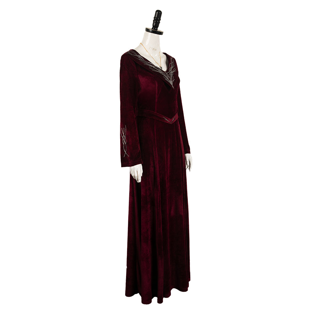 House of The Dragon Rhaenyra Targaryen Robe Rouge Cosplay Costume