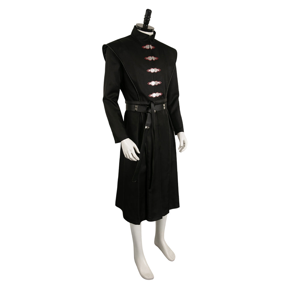 House of The Dragon Saison 2 Daemon Targaryen Tenue Noire Cosplay Costume