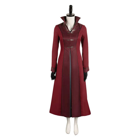 House of The Dragon Saison 2 Rhaenyra Targaryen Robe Rouge Vintage Cosplay Costume Médiéval