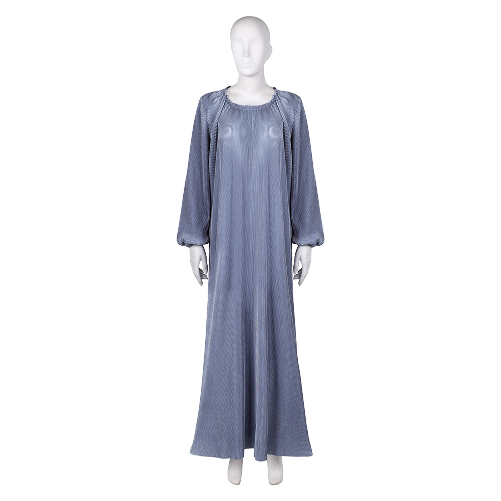 House of The Dragon Saison 2 Rhaenys Targaryen Robe Gris Médiévale Cosplay Costume Vintage