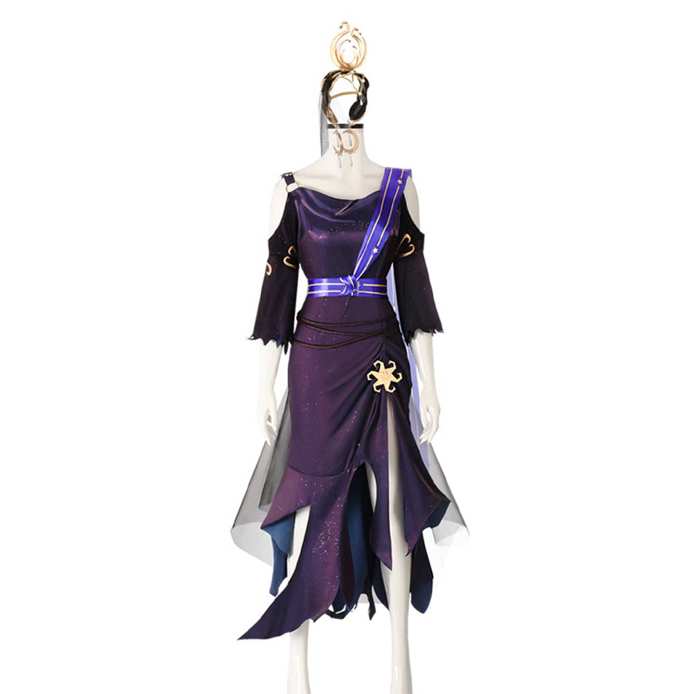 Identity V Priestess The Envoy of Yog-Sothoth Tenue Violette Cosplay Costume