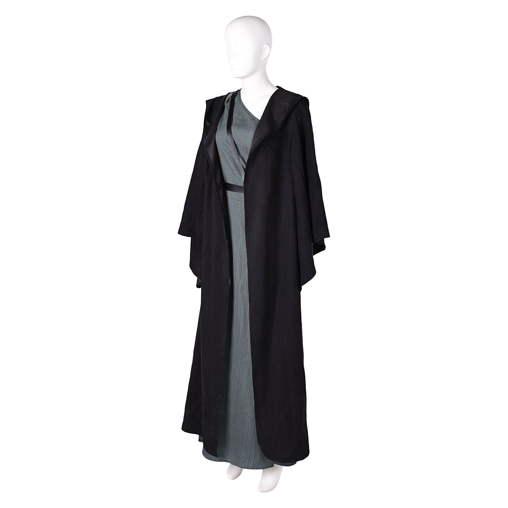 In the Lost Lands(2025) Gray Alys Tenue Noire et Grise Cosplay Costume