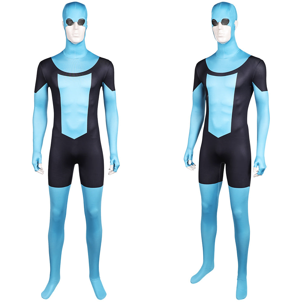 Invincible Saison 3(2025) Mark Grayson Combinaison Noire et Bleue Cosplay Costume