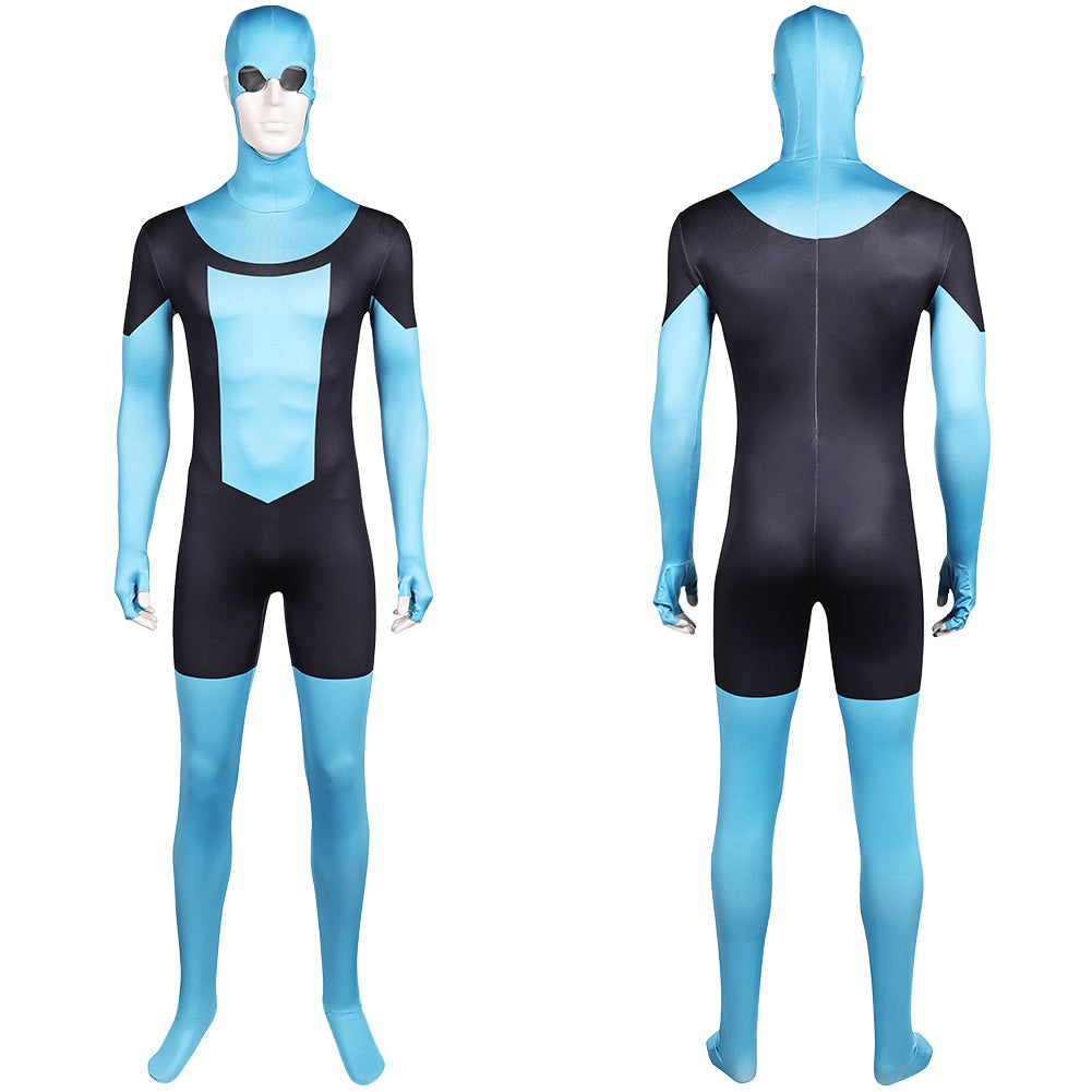 Invincible Saison 3(2025) Mark Grayson Combinaison Noire et Bleue Cosplay Costume