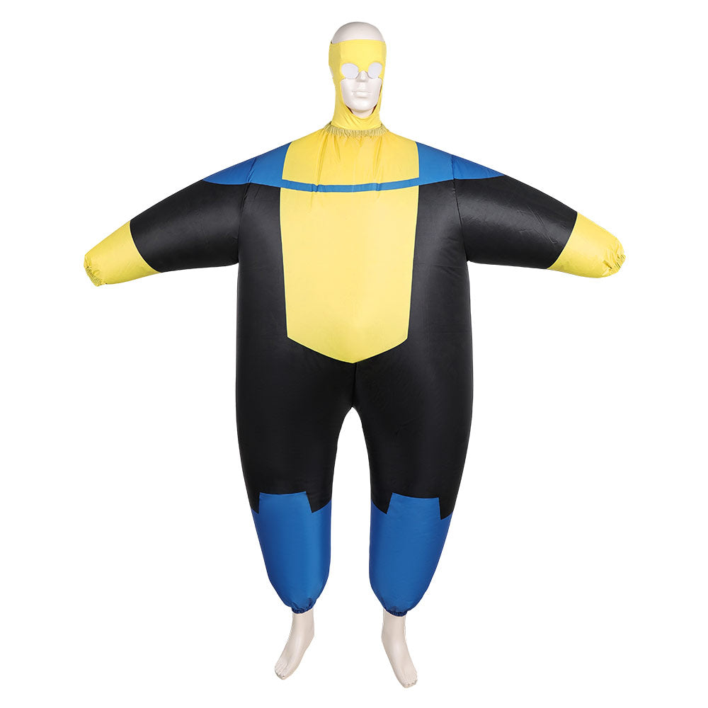 Invincible Saison 3(2025) Mark Grayson Gonflable Combinaison Noire et Jaune Cosplay Costume