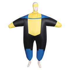 Invincible Saison 3(2025) Mark Grayson Gonflable Combinaison Noire et Jaune Cosplay Costume