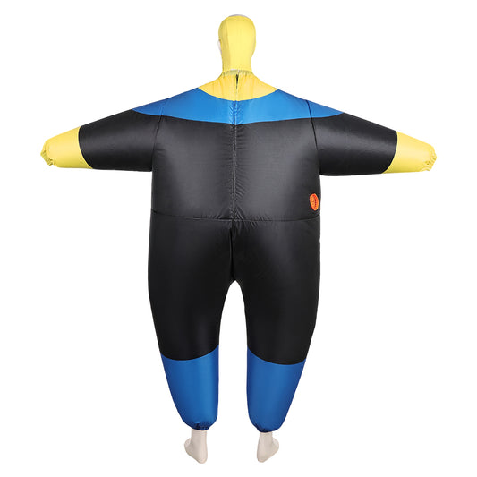 Invincible Saison 3(2025) Mark Grayson Gonflable Combinaison Noire et Jaune Cosplay Costume