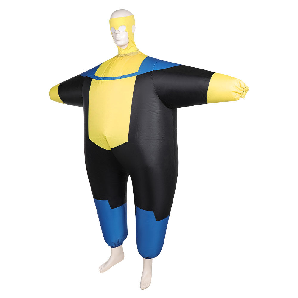 Invincible Saison 3(2025) Mark Grayson Gonflable Combinaison Noire et Jaune Cosplay Costume