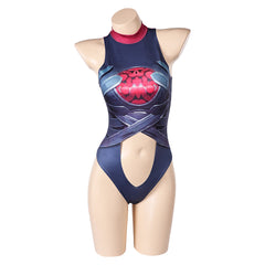 Invisible Woman Maillot de Bain Malice One Pièce Cosplay Costume