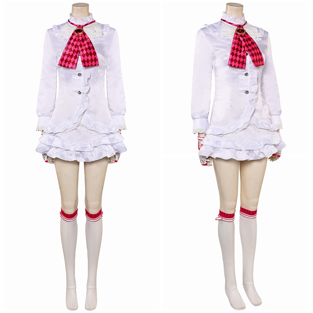 Jeu Tekken Lili Tenue Blanche Cosplay Costume