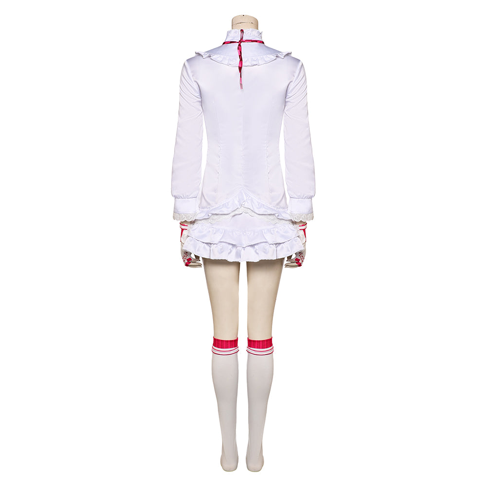 Jeu Tekken Lili Tenue Blanche Cosplay Costume
