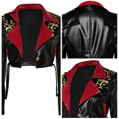 Adulte Arcane: League of Legends Saison 2(2024) Powder/Jinx Veste Noire Cosplay Costume