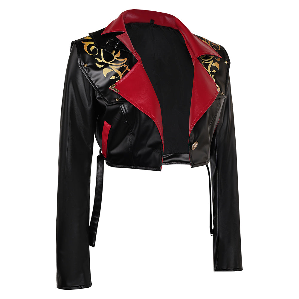 Adulte Arcane: League of Legends Saison 2(2024) Powder/Jinx Veste Noire Cosplay Costume