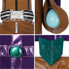 JJBA Gyro Zeppeli Tenue Violette et Brune Cosplay Costume
