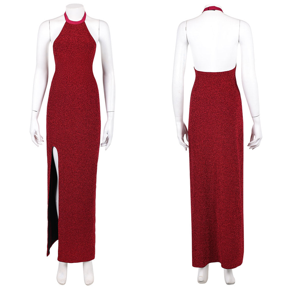 John Wick 5(2025) Rooney The Ballerina Robe Rouge Cosplay Costume