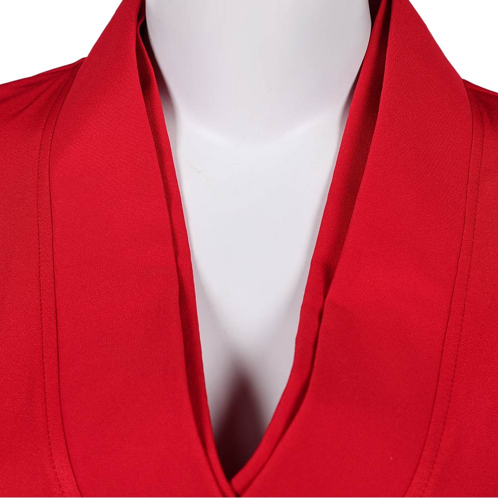 John Wick 5(2025) Rooney The Ballerina Taekwondo Uniforme Rouge Cosplay Costume