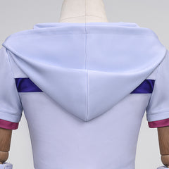 Johnny Joestar Tenue Blanche et Bleue Cosplay Costume