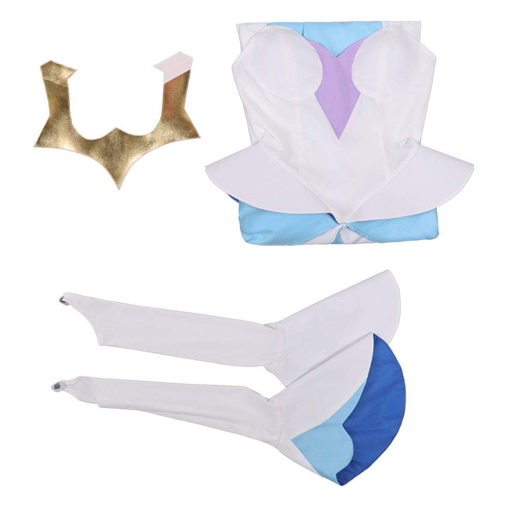 Knights of Guinevere(2025) Guinevere Robe Bleu et Blanche Cosplay Costume