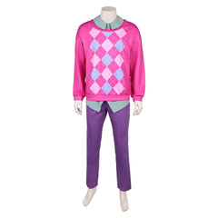 Kpop Demon Hunters(2025) Baby Saja Tenue à Carreaux Roses Cosplay Costume