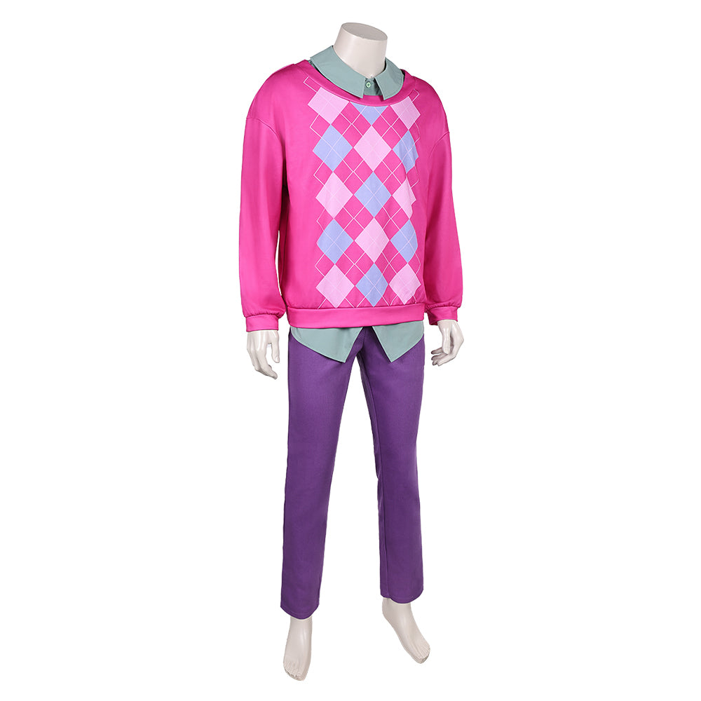 Kpop Demon Hunters(2025) Baby Saja Tenue à Carreaux Roses Cosplay Costume