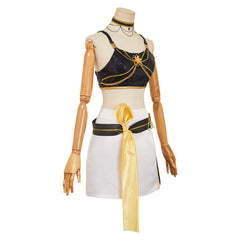 KPop Demon Hunters(2025) Huntrix Mira Tenue à Bretelles Noir Cosplay Costume