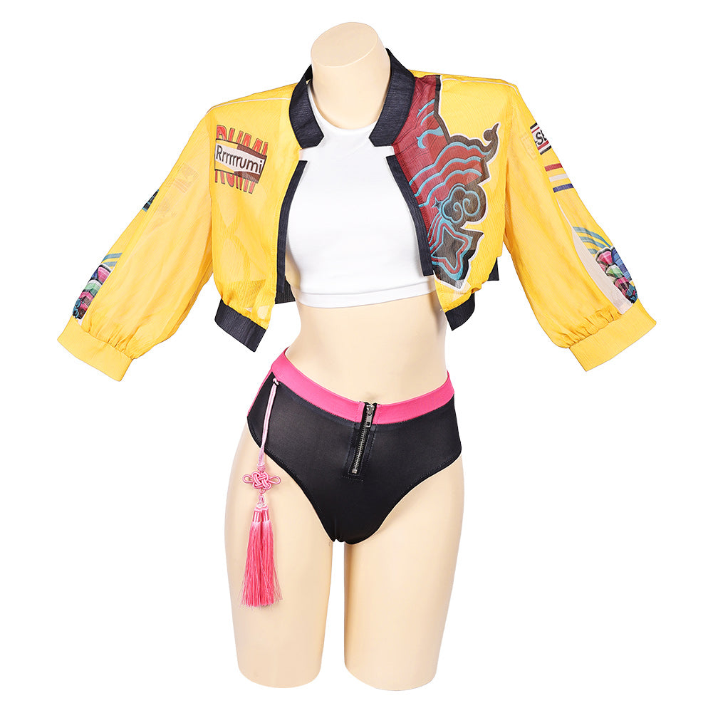 KPop Demon Hunters(2025) Huntrix Rumi Maillot de Bain Cosplay Costume Design Original