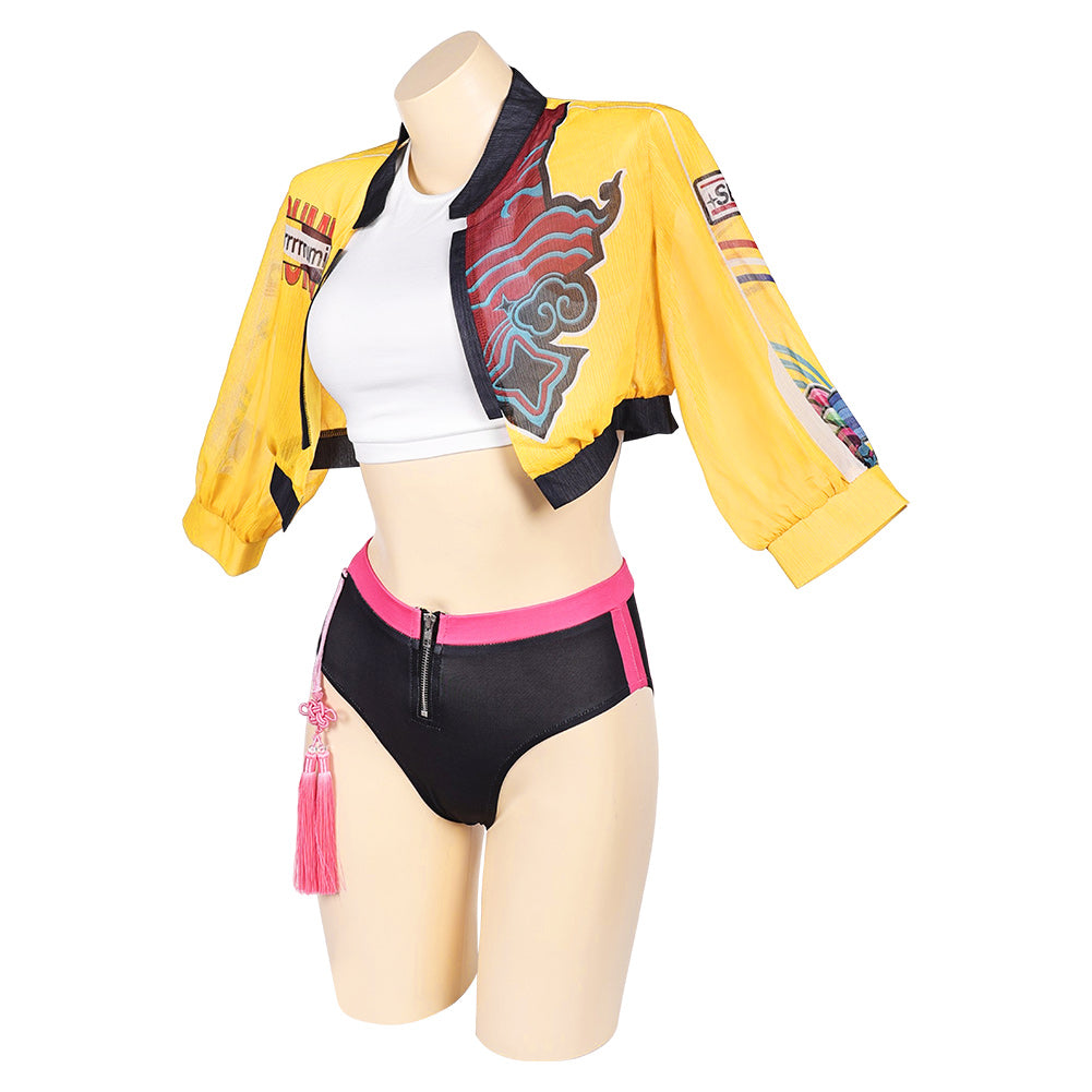 KPop Demon Hunters(2025) Huntrix Rumi Maillot de Bain Cosplay Costume Design Original