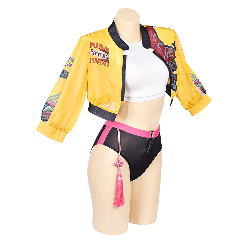 KPop Demon Hunters(2025) Huntrix Rumi Maillot de Bain Cosplay Costume Design Original
