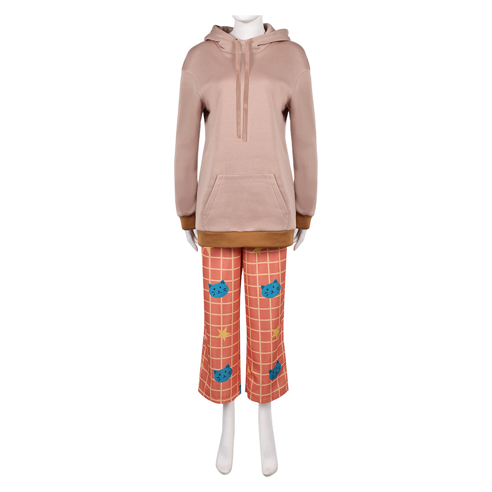 KPop Demon Hunters(2025) Huntrix Rumi Pyjama Orange Cosplay Costume