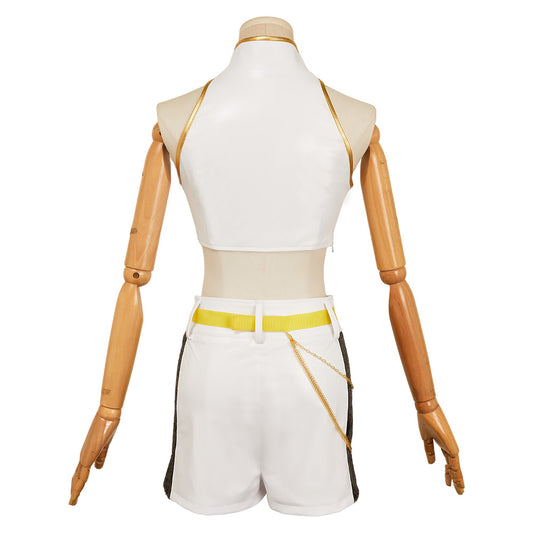 KPop Demon Hunters(2025) Huntrix Rumi Tenue Blanche et Noire Cosplay Costume