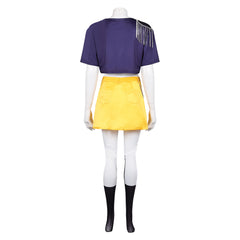 KPop Demon Hunters(2025) Mira Tenue Bleue et Jaune Cosplay Costume