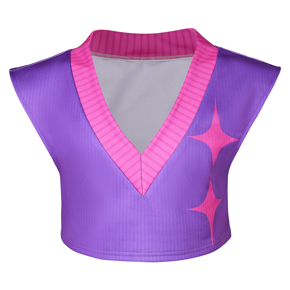 Kpop Demon Hunters(2025) Mystery Saja Gilet Violet Cosplay Costume