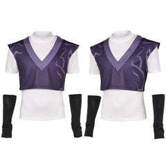 Kpop Demon Hunters(2025) Mystery Saja Gilet Violet Haut Blanc Cosplay Costume