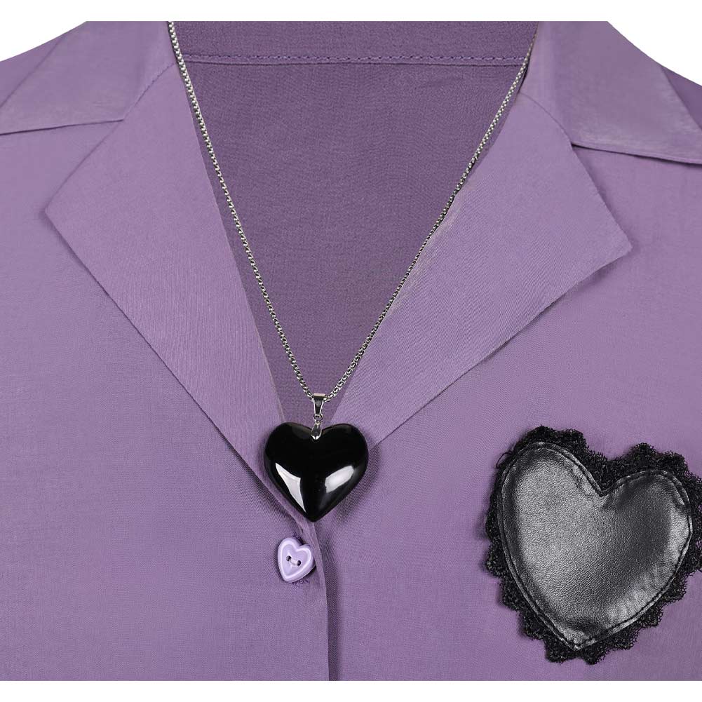 Kpop Demon Hunters(2025) Romance Saja Chemise Violette Cosplay Costume