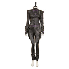 Kpop Demon Hunters(2025) Rumi Tenue Noire en Cuir Cosplay Costume