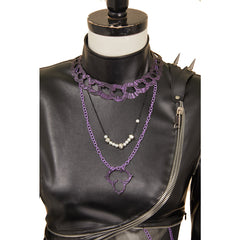 Kpop Demon Hunters(2025) Rumi Tenue Noire en Cuir Cosplay Costume