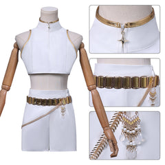 KPop Demon Hunters(2025) Rumi What It Sounds Like Tenue Blanche Cosplay Costume