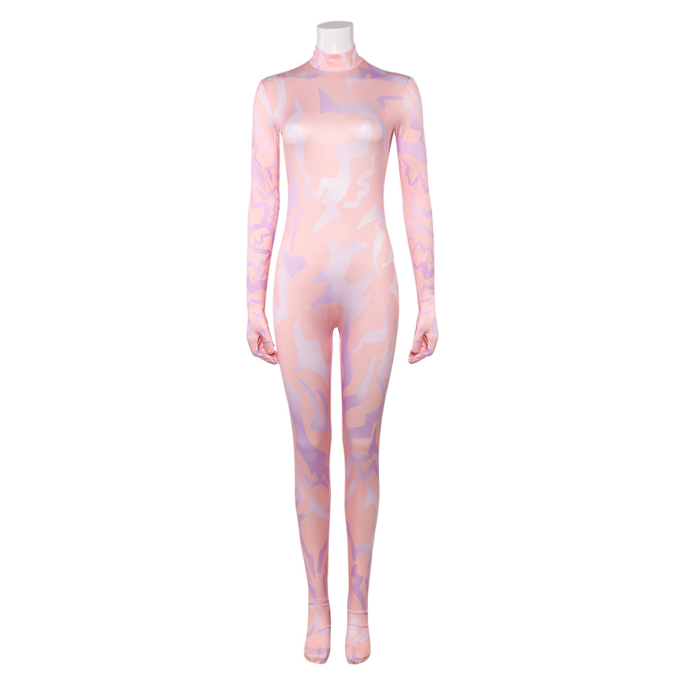 KPop Demon Hunters(2025) Zoey Combinaison Rose Cosplay Costume