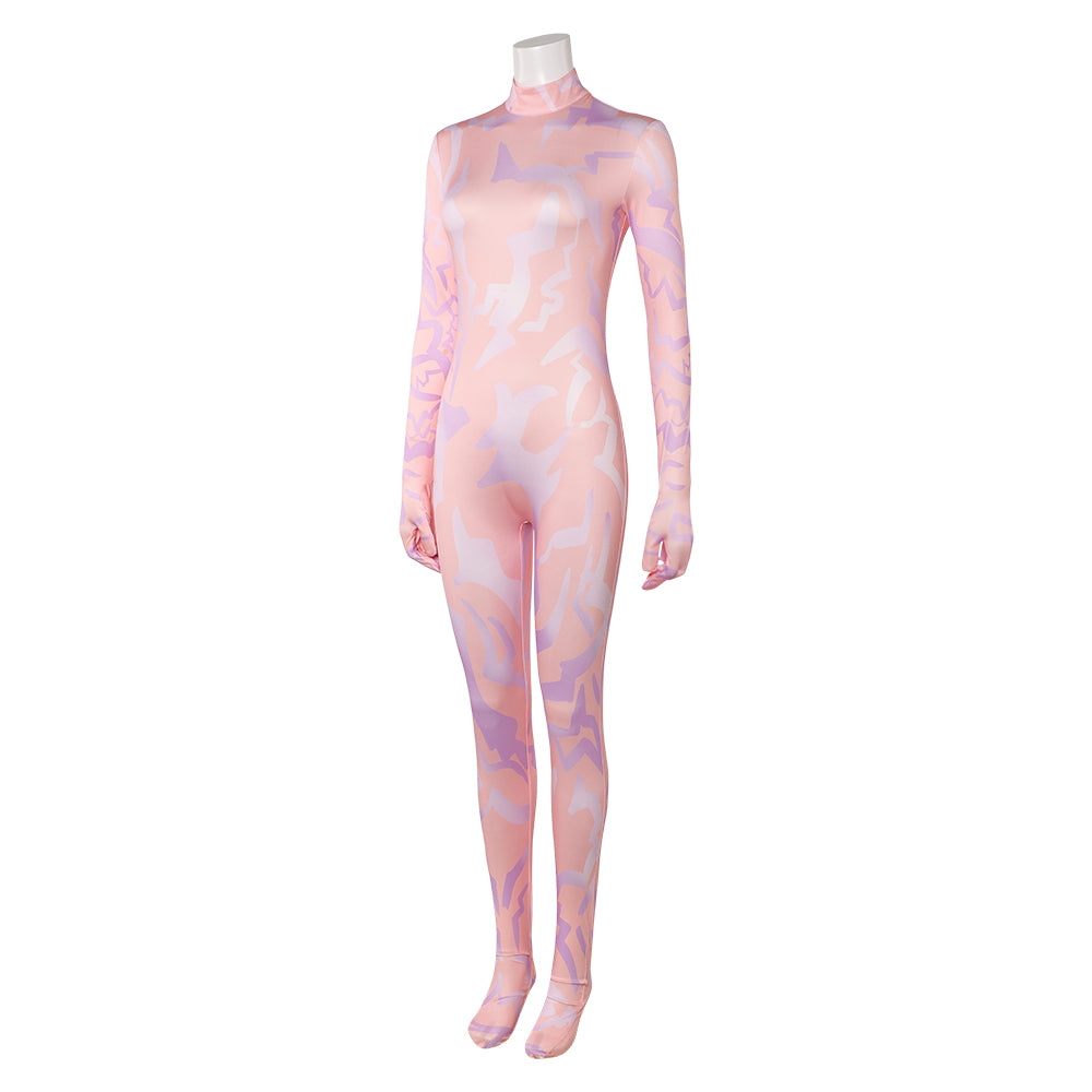 KPop Demon Hunters(2025) Zoey Combinaison Rose Cosplay Costume