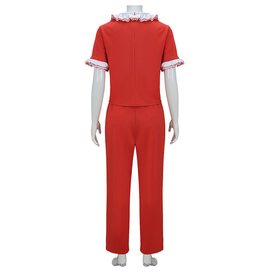 L'Étrange Noël de Monsieur Jack Sally Tenue Rouge Cosplay Costume