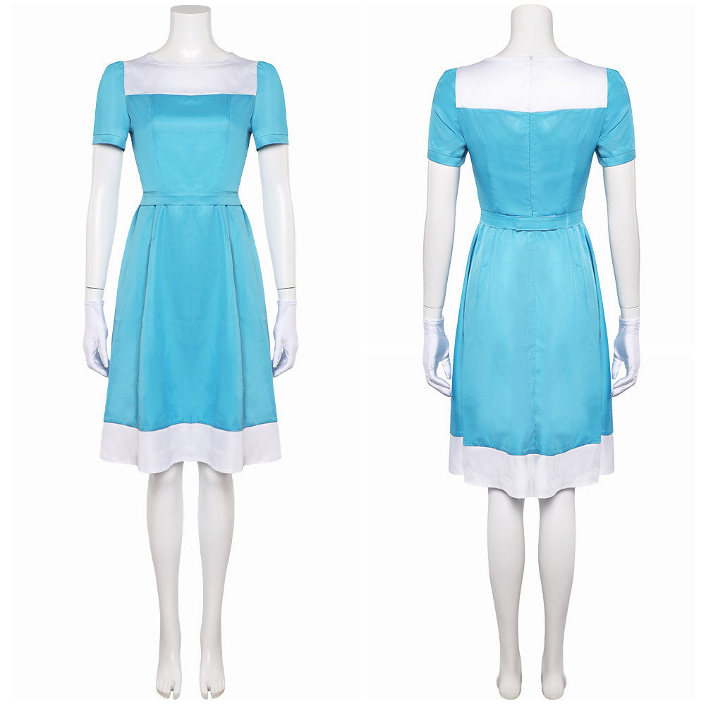 L'Illusionniste 2010 Alice Robe Bleue Cosplay Costume