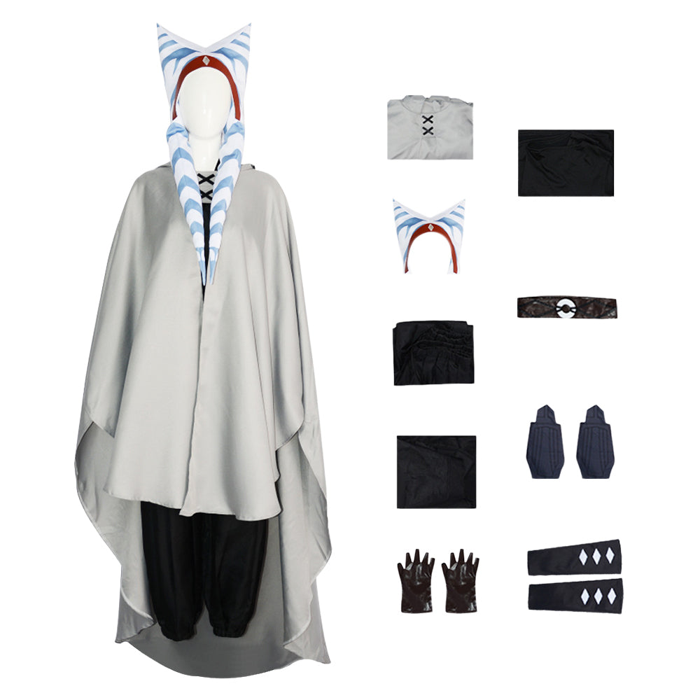 La Guerre des Étoiles AhsokaTano Tenue Grise Cosplay Costume